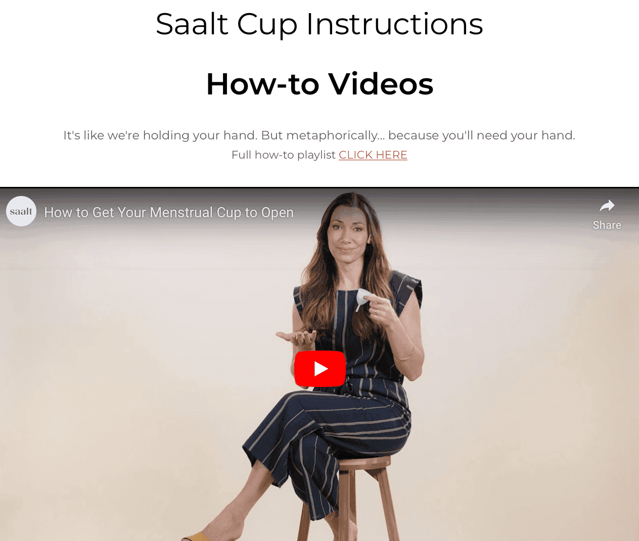 Saalt Cup how to use tutorial