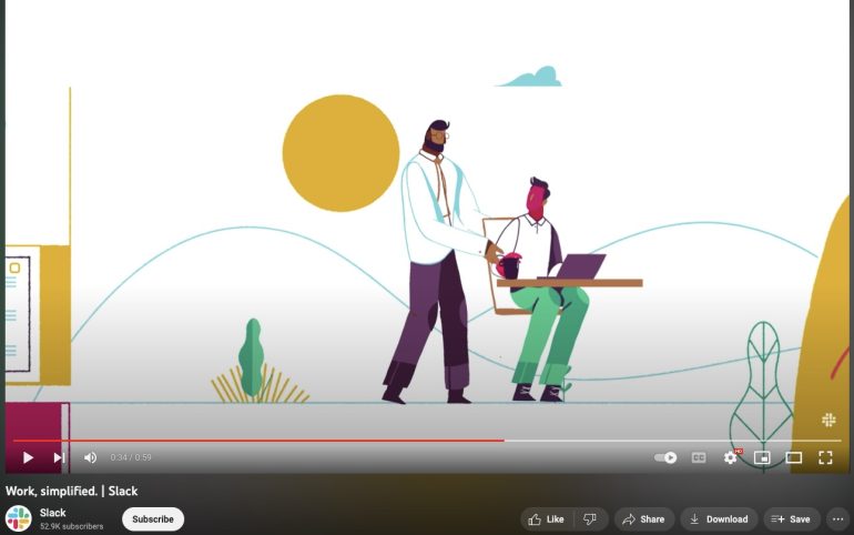 Slack commercial thats targeting software users.