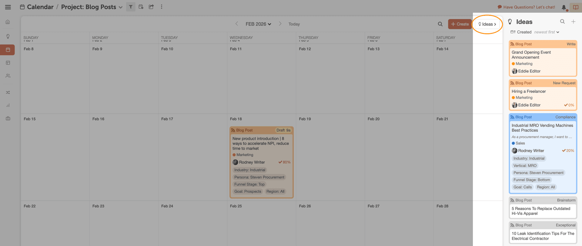 Create A Blog Calendar With CoSchedule Calendar Products