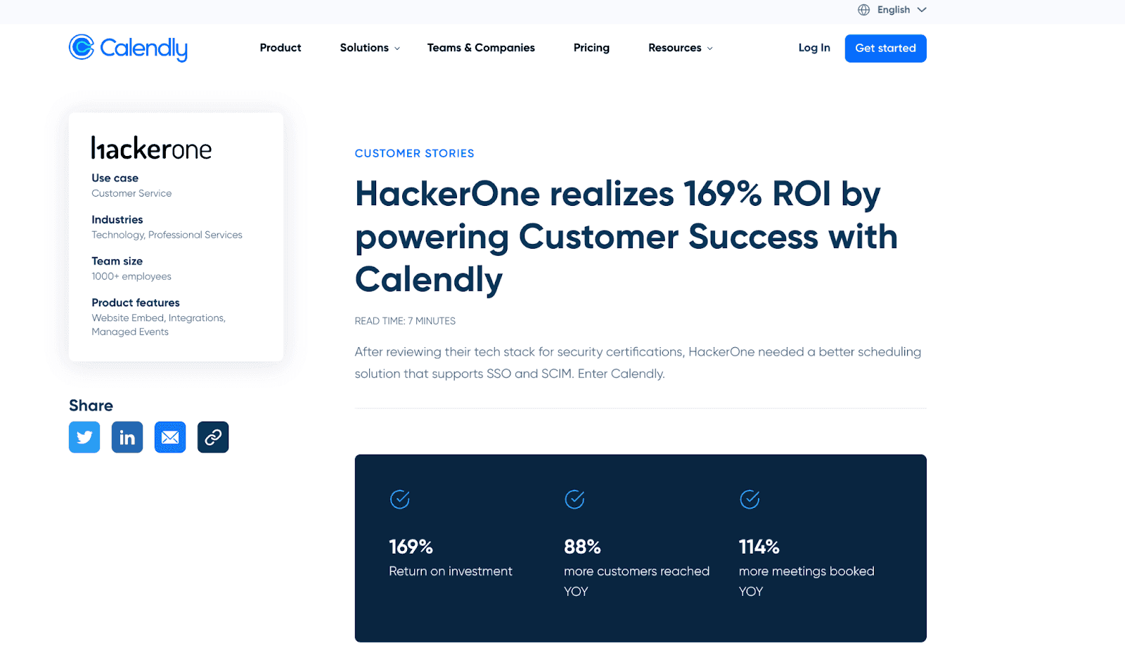 View customer success stories on calendly.