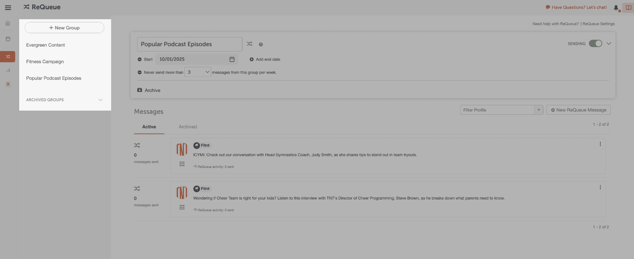 Reshare Your Top Performing Podcast Episodes Using ReQueue