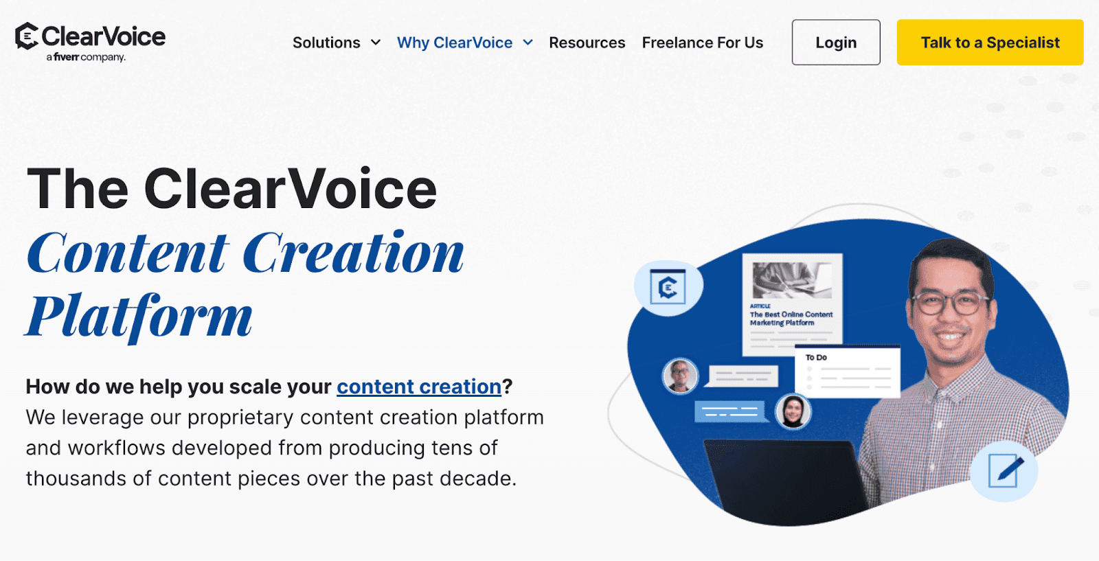 The ClearVoice Content Creation Platform