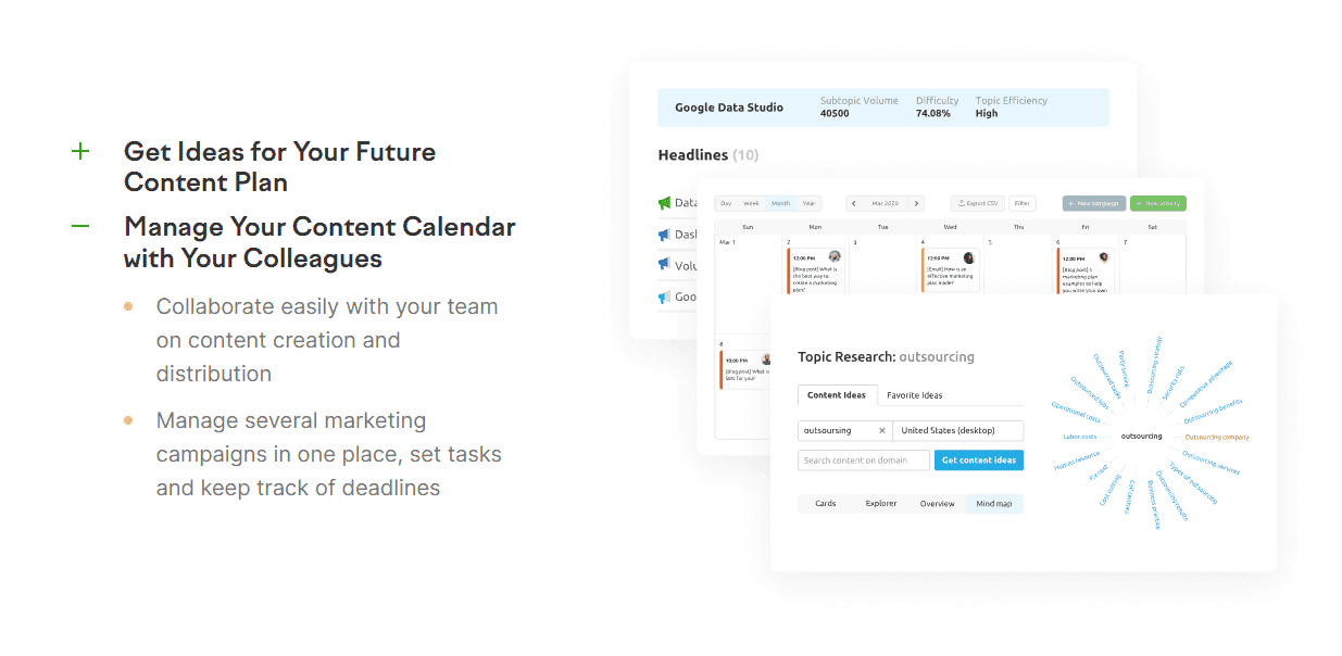 Get your ideas for your future content plan - Manage your content calendar with your colleagues 