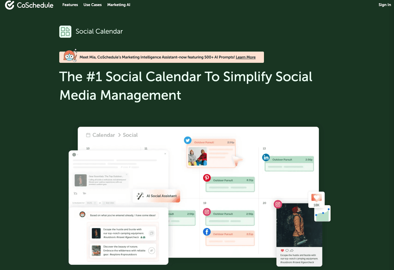 The #1 social calendar to simplify social media management