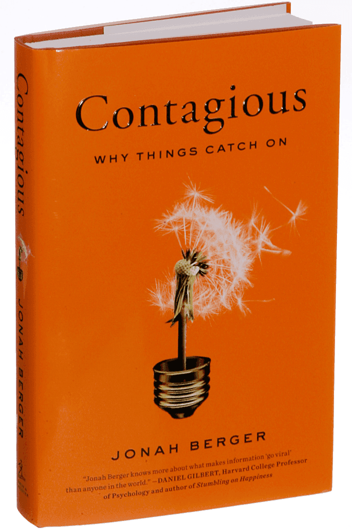 Book cover of Contagious: Why things catch on by Jonah Berger