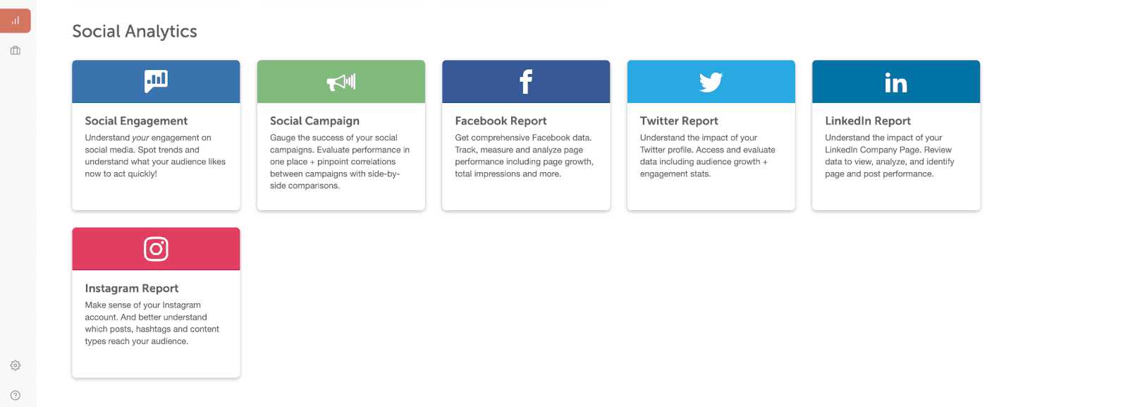 CoSchedule's Social Analytics page