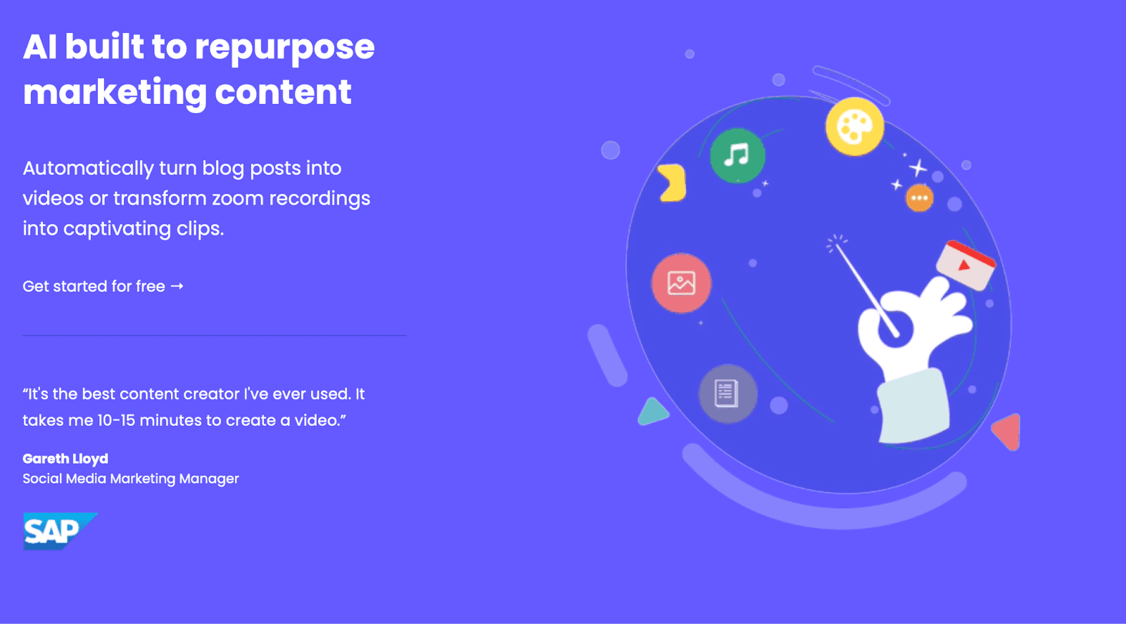 AI built to repurpose marketing content