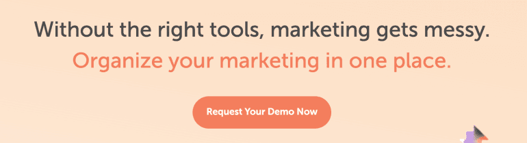 "Request your demo now" CoSchedule call to action