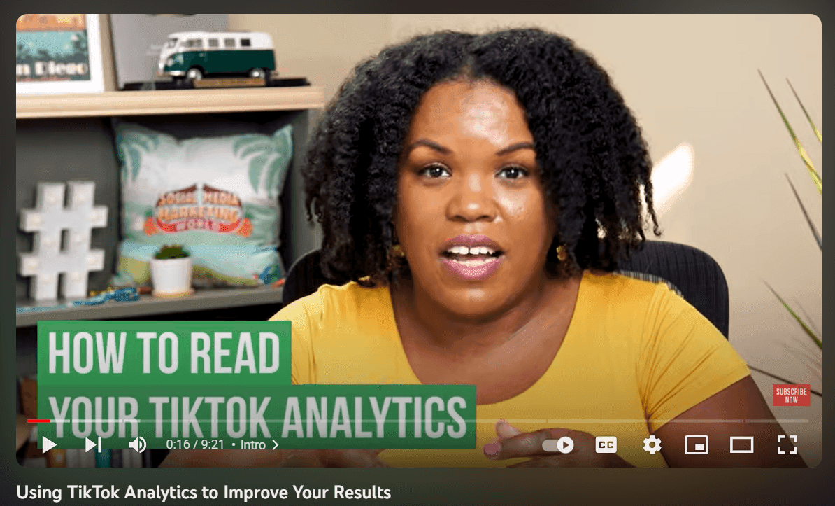 How to read your TikTok analytics YouTube video