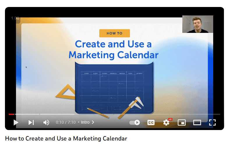How to create and use a marketing calendar