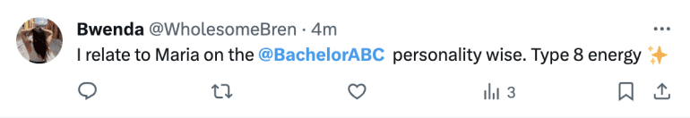 The Bachelor fan tweet tagging the Bachelor