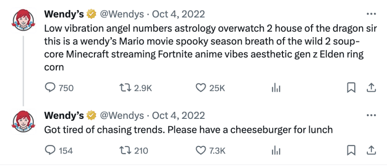 Funny Wendy's tweet thread