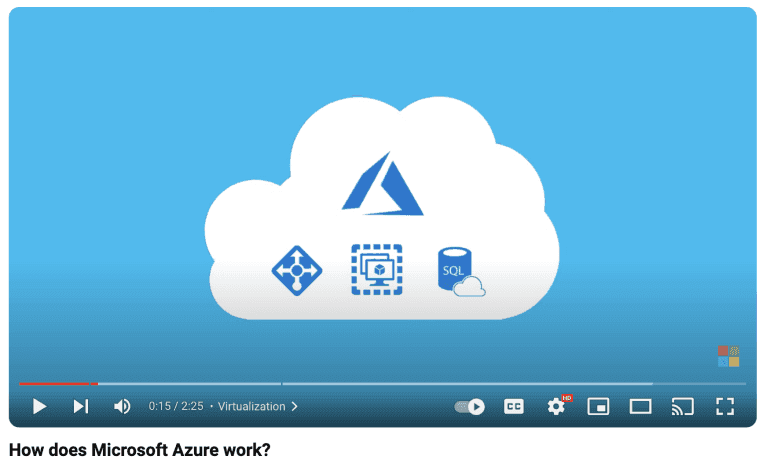 How does Microsoft Azure work? YouTube video