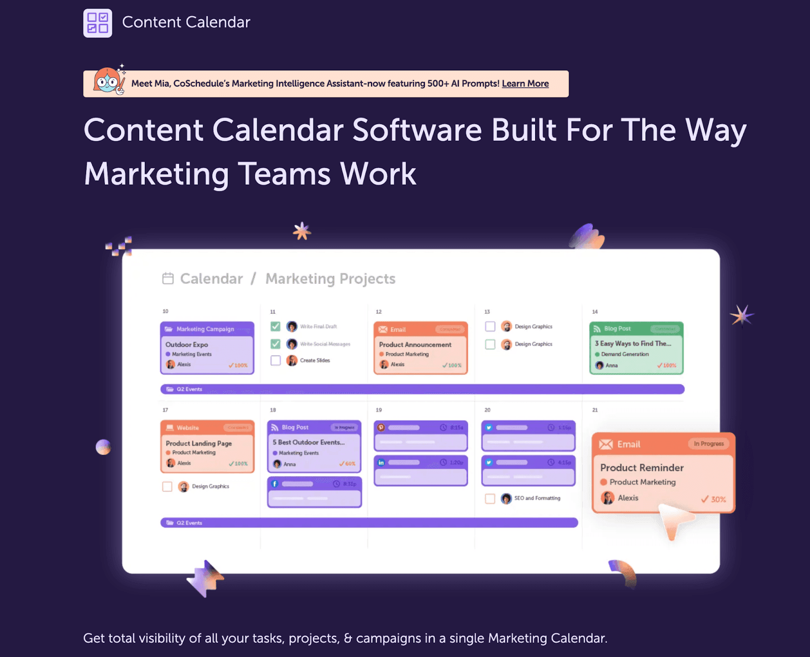 Content Calendar software built for the way marketing teams work