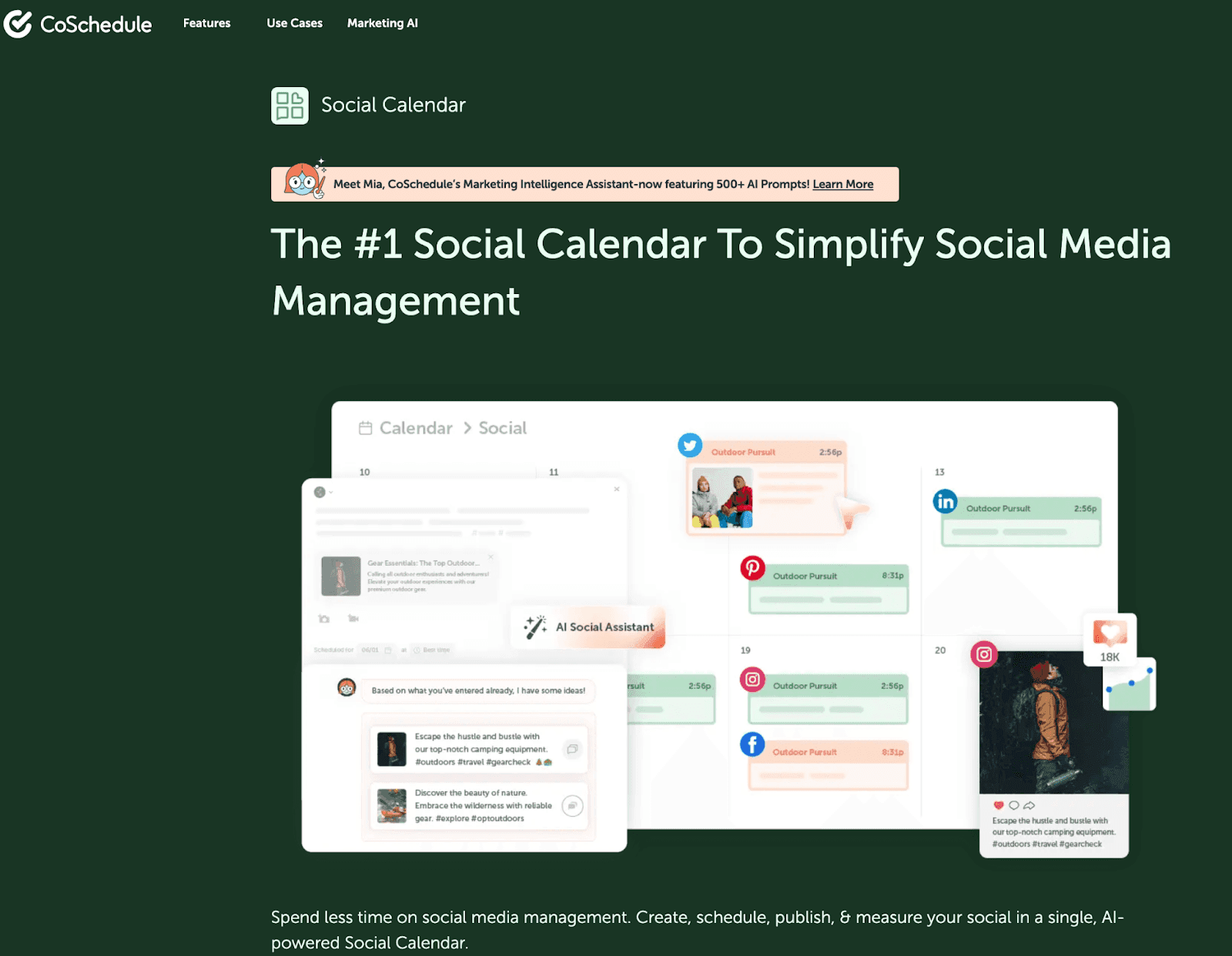 The #1 social calendar to simplify social media management