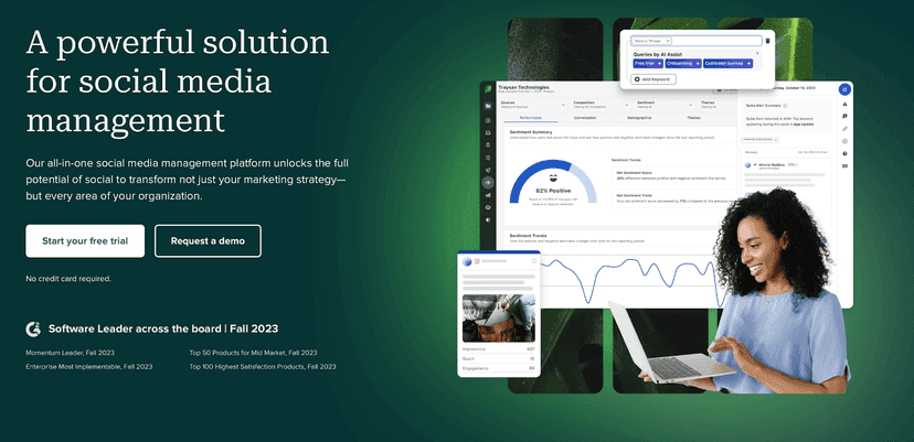 Sproutsocial homepage