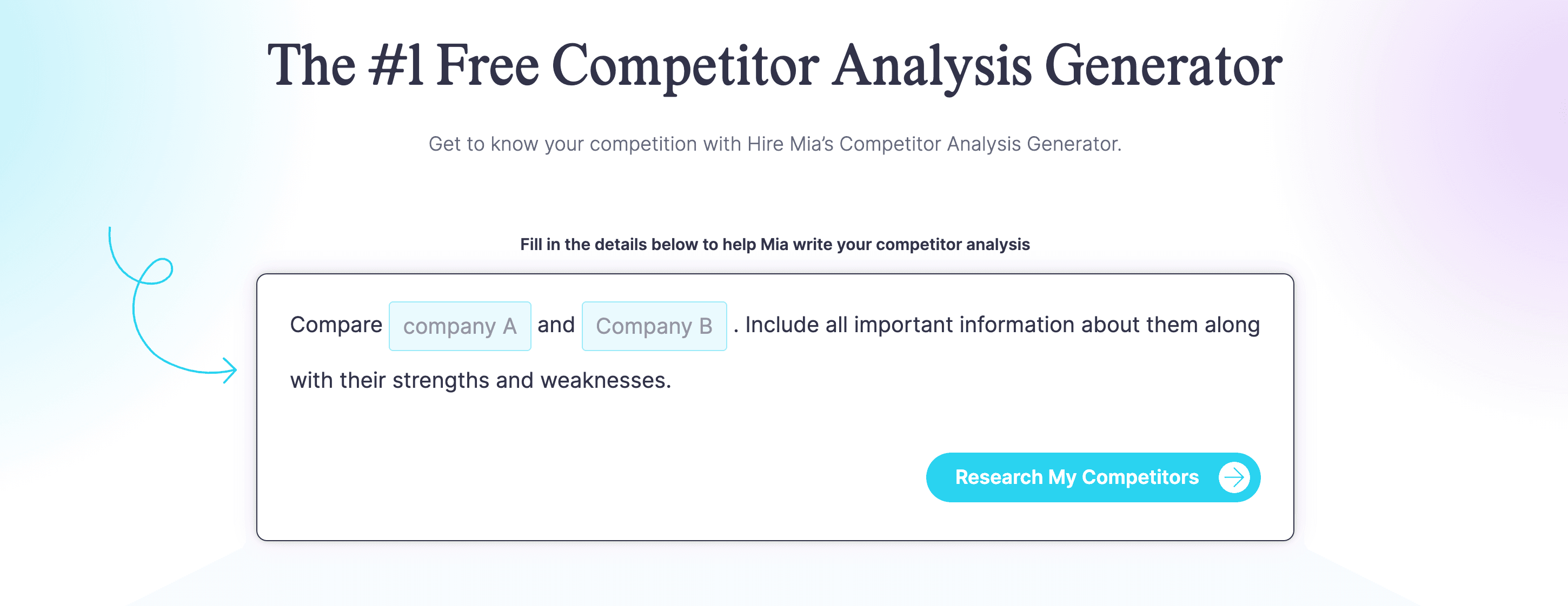 Coschedule competitor analysis generator