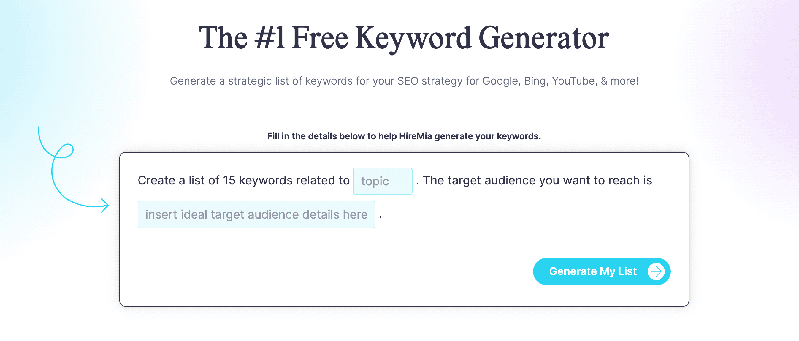 Coschedule keyword generator