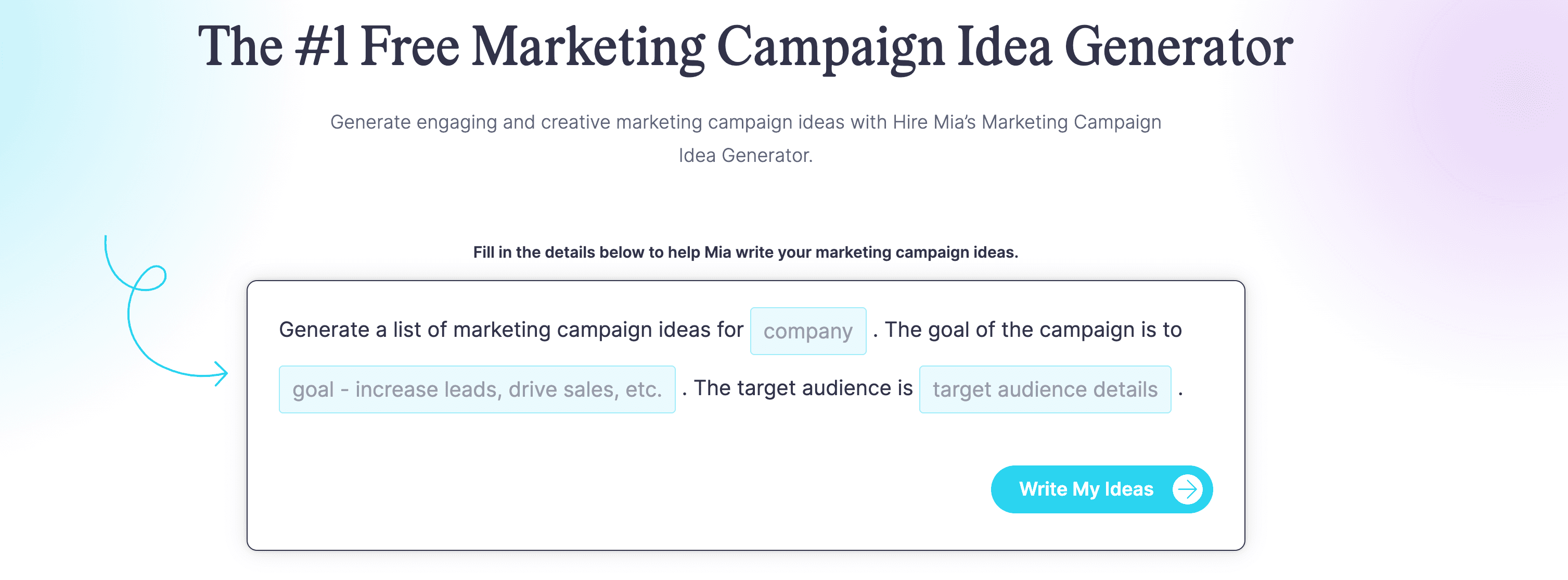 Coschedule marketing campaign idea generator