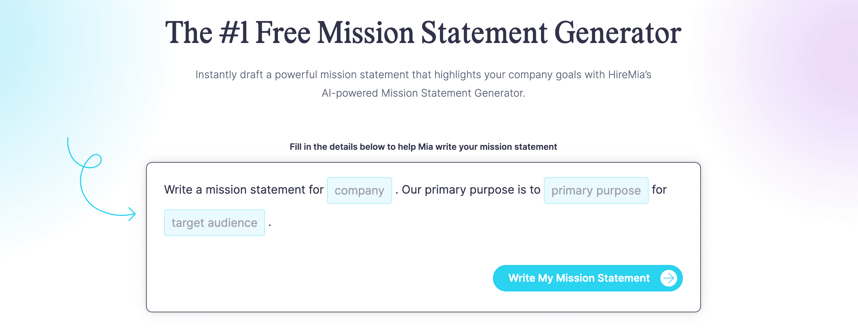 Coschedule mission statement generator