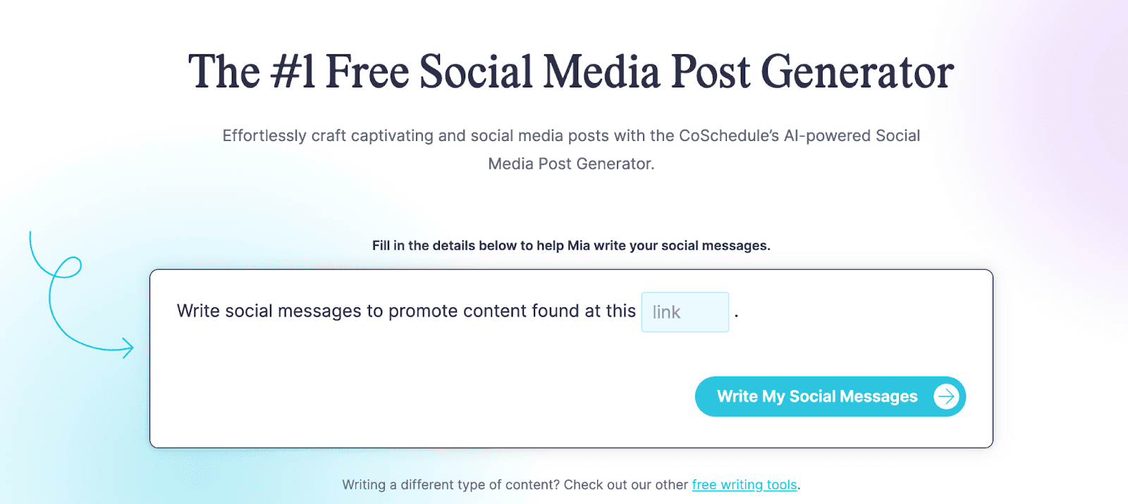 The #1 free social media post generator