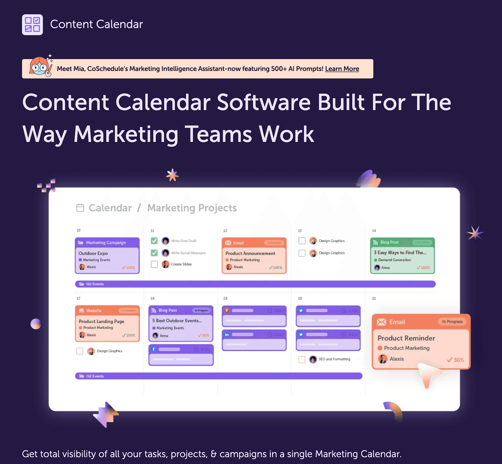 Content calendar software built for the way marketing teams work