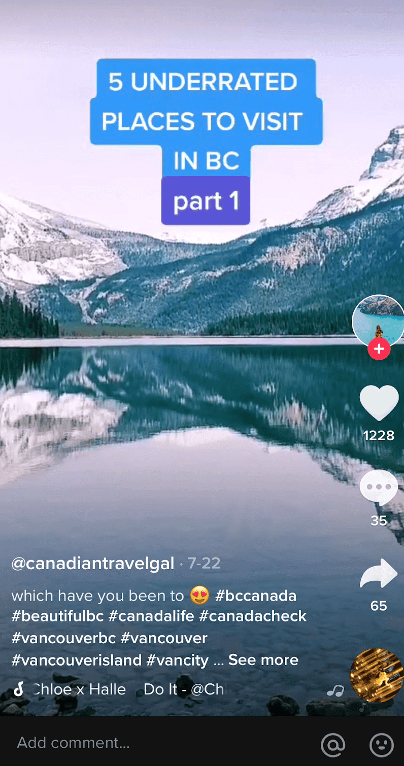 Underrated places to visit in BC TikTok