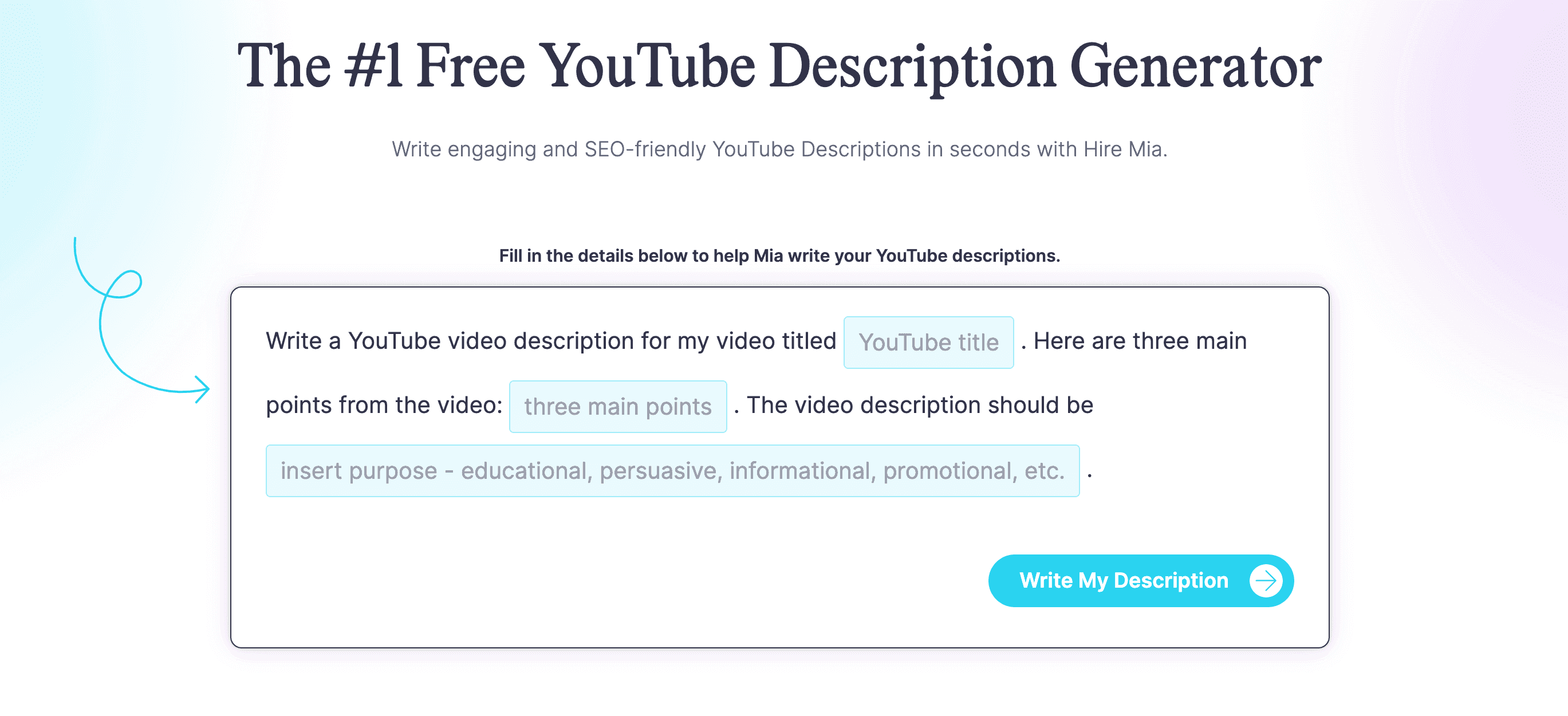 Coschedule YouTube description generator