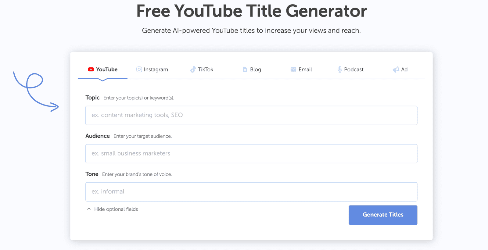 Coschedule YouTube title generator
