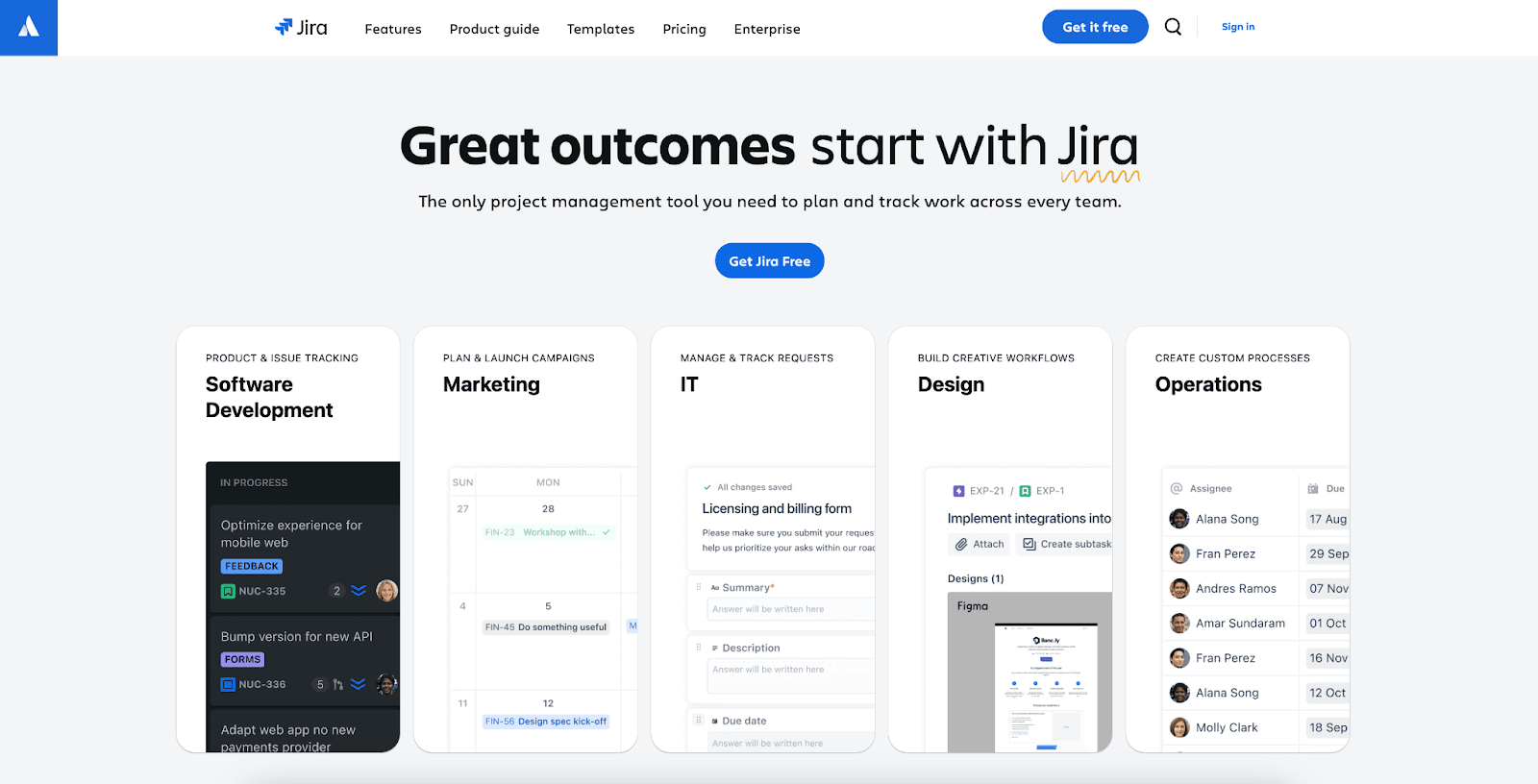 Team Collaboration Tool: Jira, project management platform