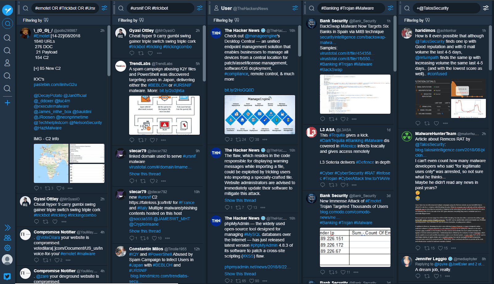 X Pro platform example of social media listening tool