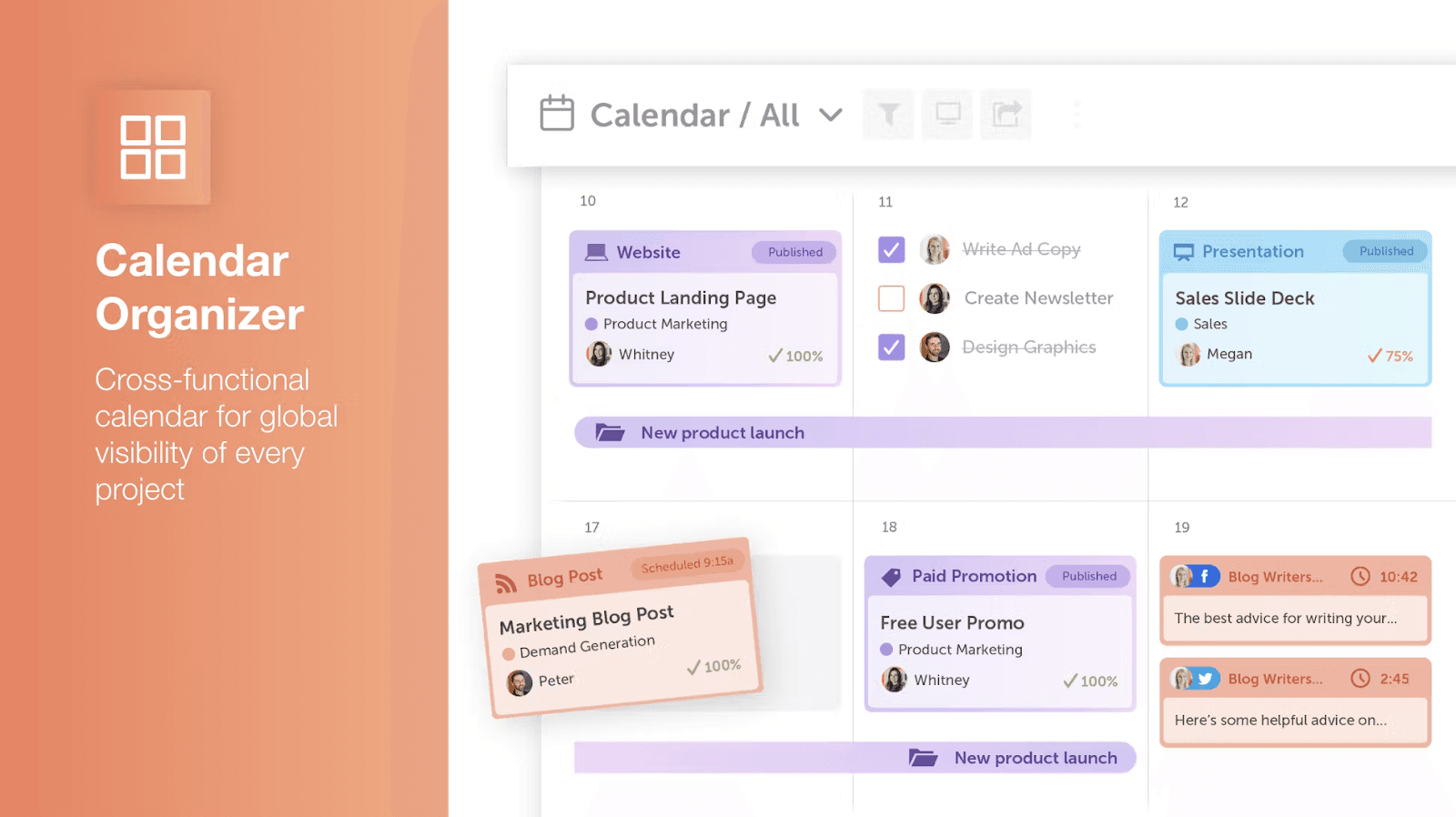 CoSchedule's AI-powered Social Calendar