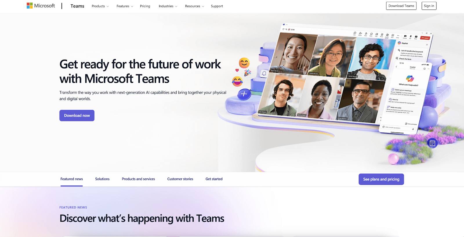 Team Collaboration Tool: Microsoft Teams, project management platform