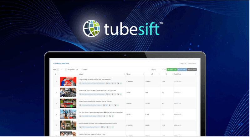 YouTube SEO Tools: TubeSift