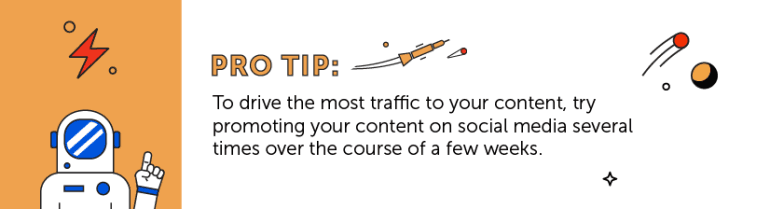 Pro Tip: Drive more traffic with social campaigns.