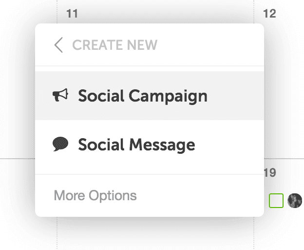 Add standalone social campaign in CoSchedule