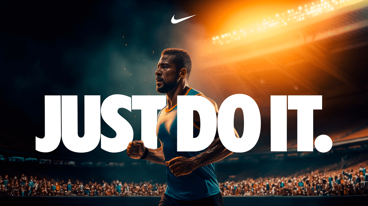 The Nike's brand marketing: famous slogan "Just Do It" 