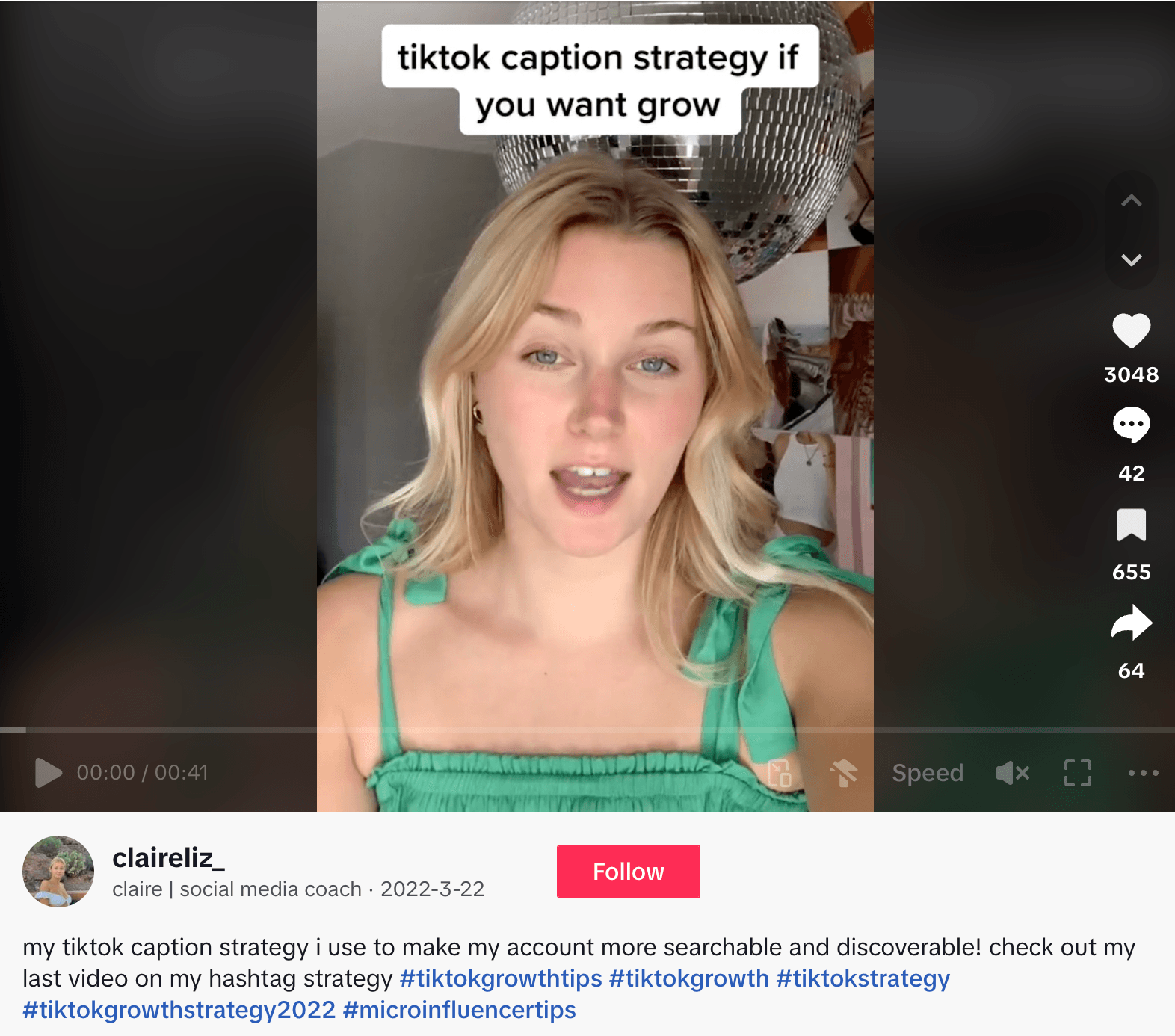 TikTok Caption Ideas: Additional Context To Your Videos with @claireliz