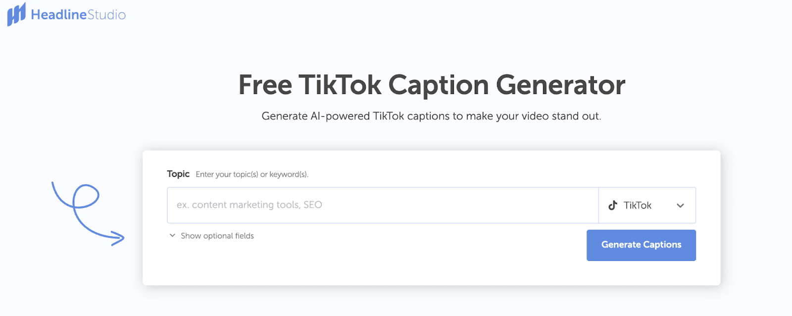 CoSchedule AI TikTok Caption Generato