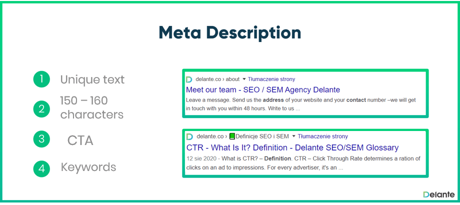 Meta description requirements 