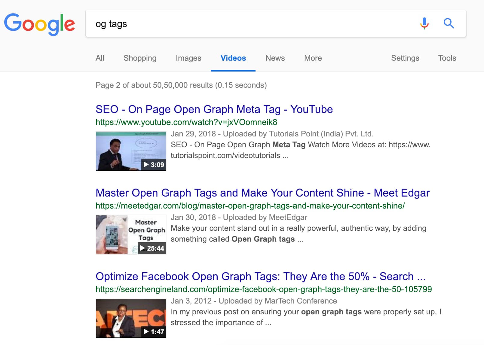 "og tags" google search 