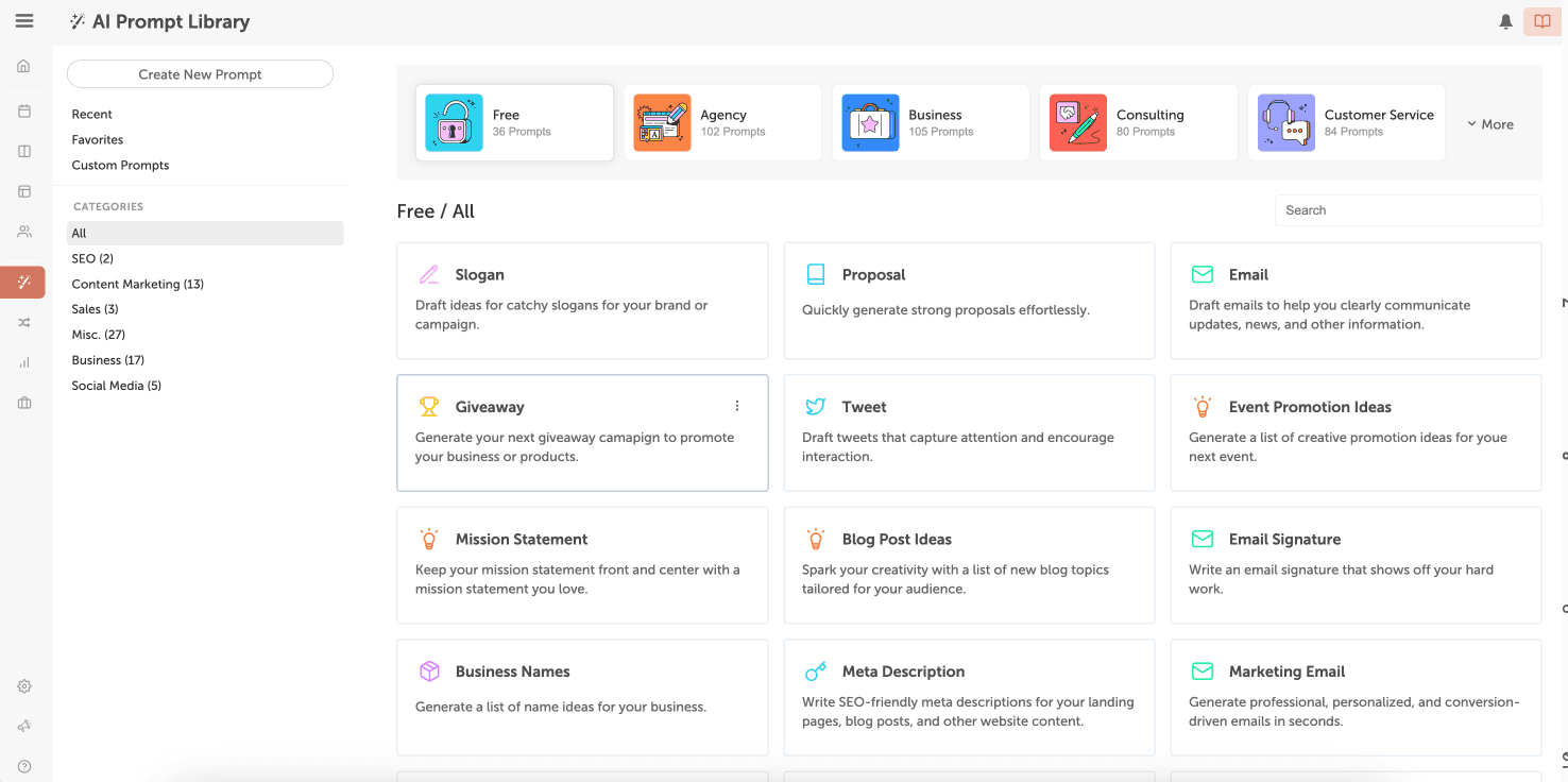 CoSchedule’s built-in AI Assistant in AI Content Calendar