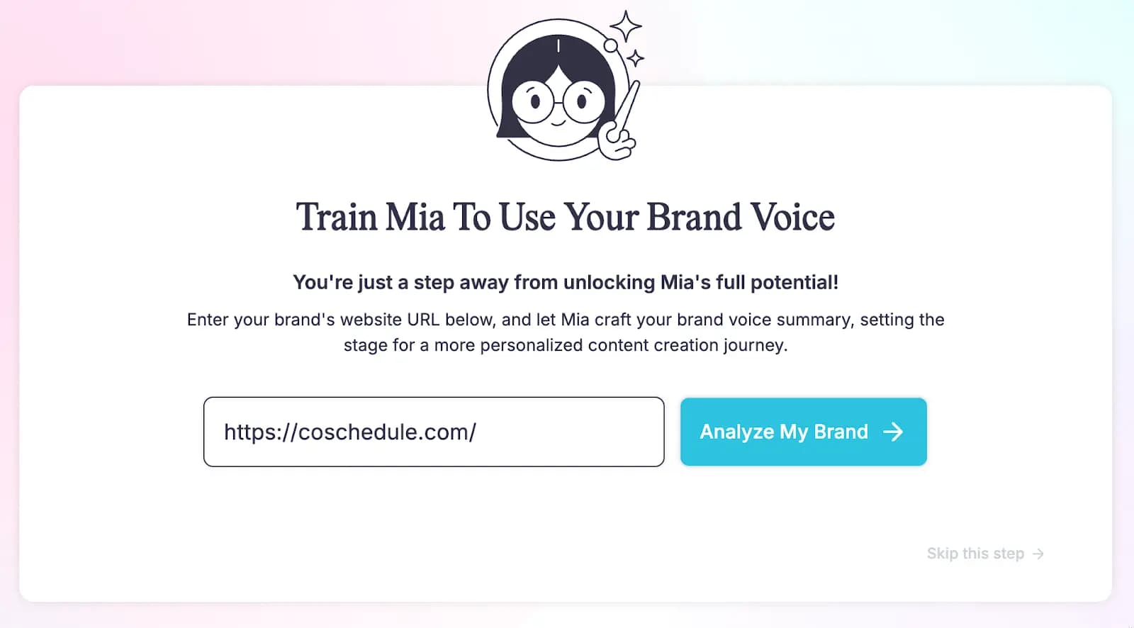 Hire Mia pro tip graphic.