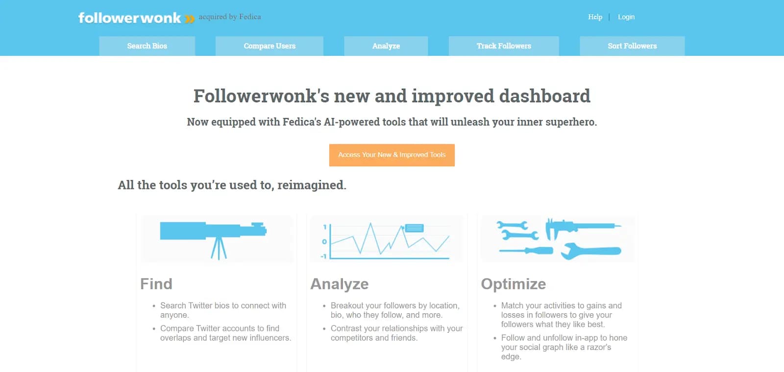Followerwonk homepage.
