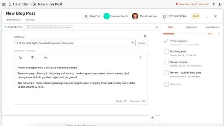 Using CoSchedule repeatable tasks
