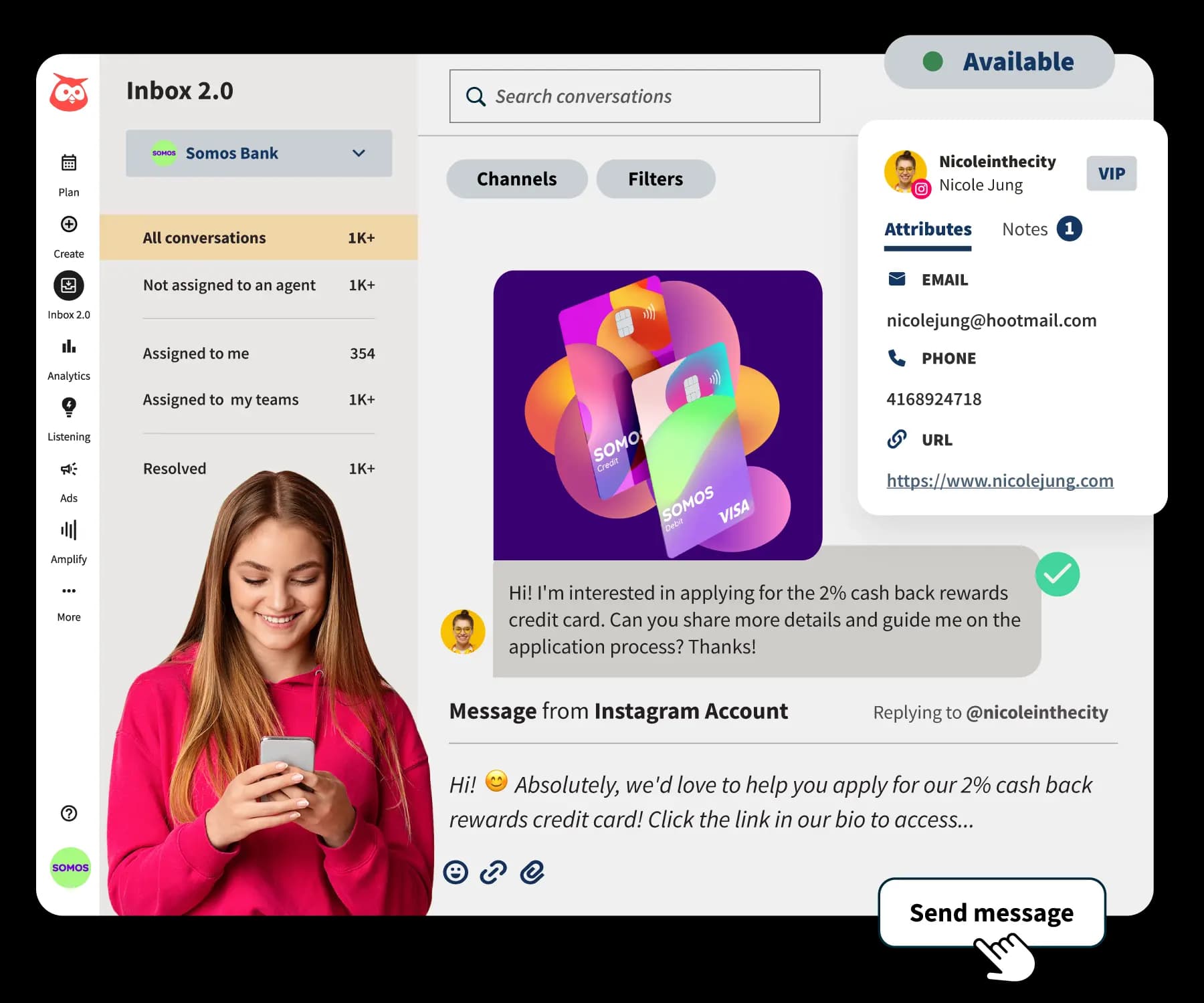 Hootsuite's social inbox