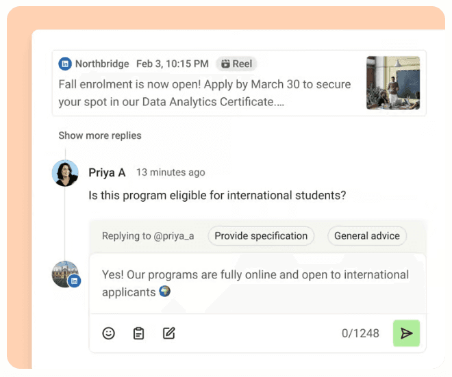 Buffer for higher education