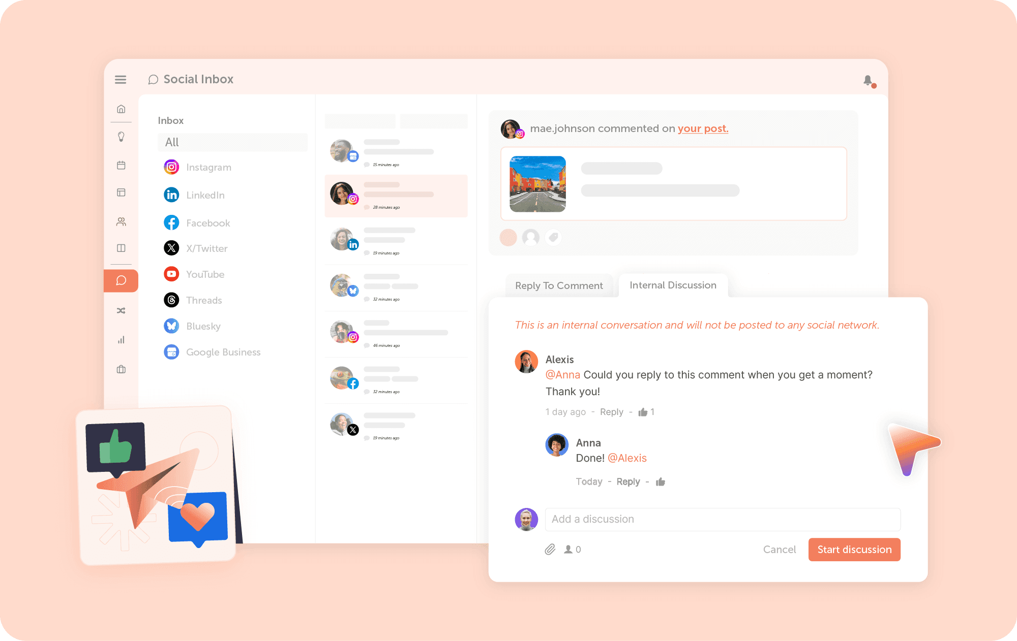 Social Inbox Customer Engagement