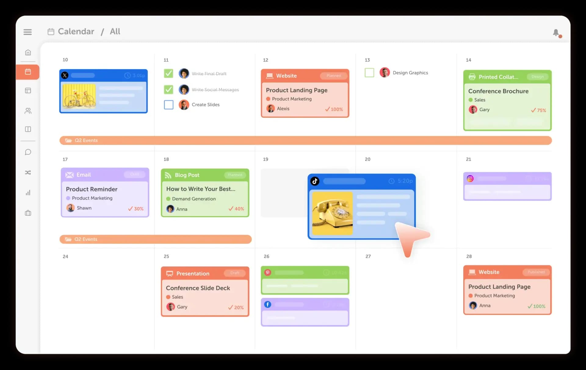 CoSchedule Marketing Calendar
