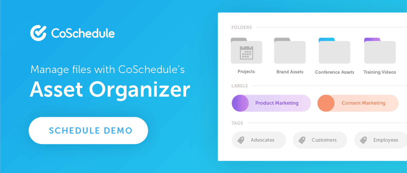 Manage Files With CoSchedule's Asset Organizer